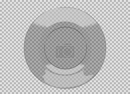 Placa de vidrio, ilustración vectorial
