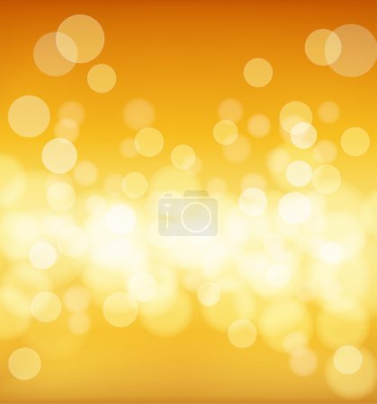 Illustration for Abstract golden background with blur effects. vector - Royalty Free Image