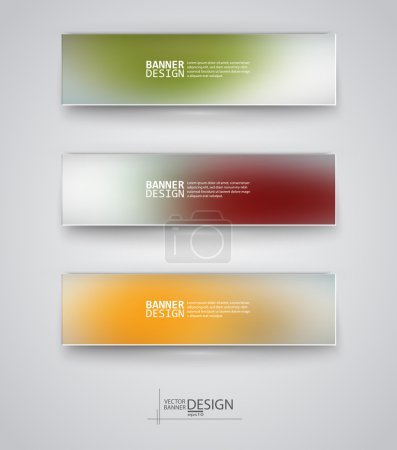 Téléchargez les photos : Modèles de conception d'entreprise. Ensemble de bannières avec fonds bleus multicolores. Illustration vectorielle moderne abstraite non ciblée
. - en image libre de droit