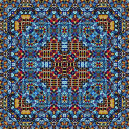 Ilustración de Fondo de patrón de colores geométricos sin costuras - Imagen libre de derechos