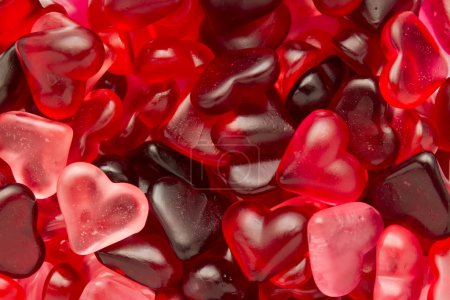 Photo for Candy heart jelly beans Valentine full-frame wallpaper - Royalty Free Image