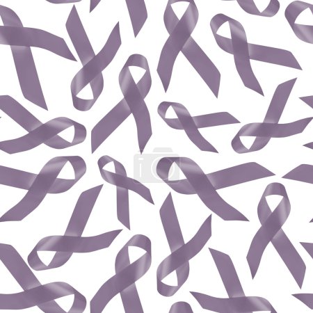 Cáncer cerebral patrón sin costuras con cintas
