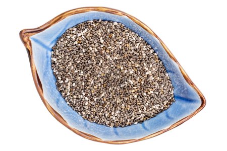 chia seeds in ceramic bowl