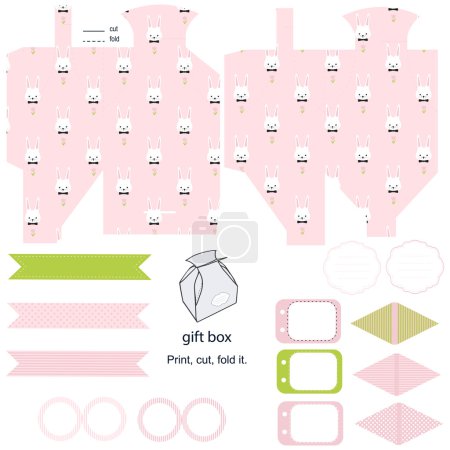 Plantilla de caja de regalo, conjunto de fiesta de Pascua
Plantilla de caja de regalo, conjunto de fiesta de Pascua