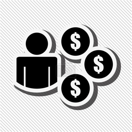Ilustración de Diseño de concepto de dinero, ilustración de vectores eps10 gráfico - Imagen libre de derechos