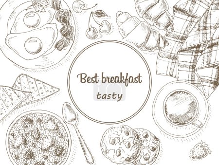 Fondo del desayuno
