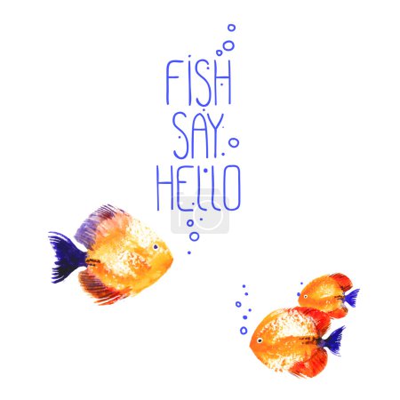 Fondo vectorial con peces disco acuarela
Fondo vectorial con peces disco acuarela