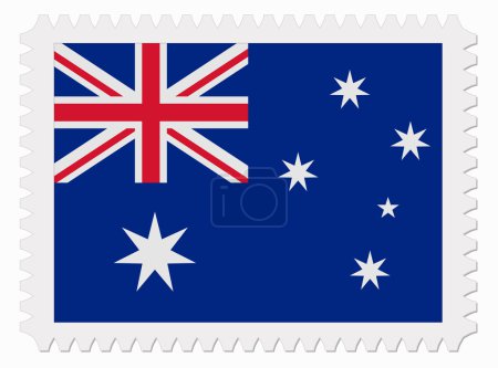 Sello bandera de Australia

