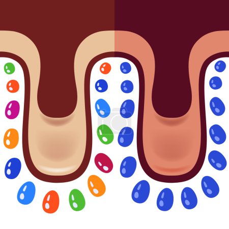 Colored seamless drips