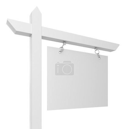 Casa en venta signo en blanco
