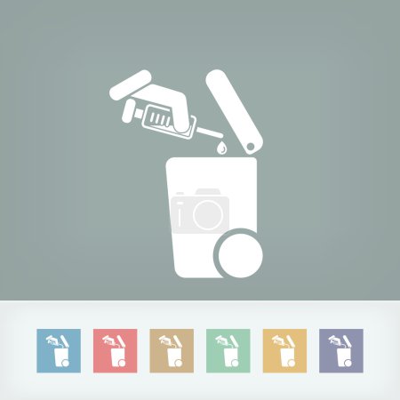 Separate waste collection icon