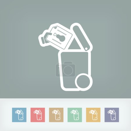 Separate waste collection icon