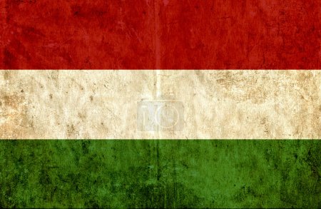 Bandera de papel grueso de Hungría
