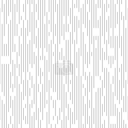 Ilustración de Patrón de línea vertical sin costuras. Fondo caótico blanco y negro vectorial. Textura geométrica mínima - Imagen libre de derechos