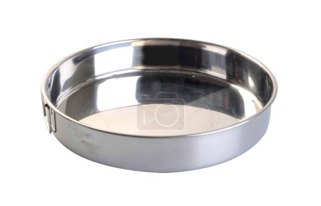 pot. stainless steel pot on background. stainless steel pot on a