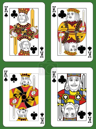 Cuatro reyes de clubes
Cuatro reyes de clubes