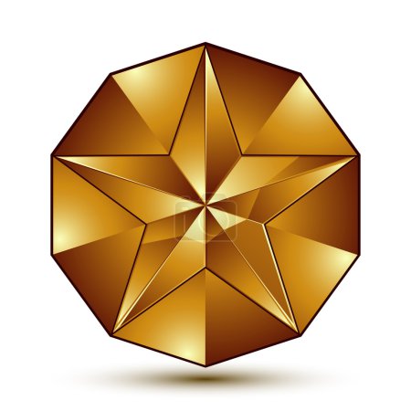 Magnifique modèle vectoriel avec le symbole de l'étoile d'or, le meilleur pour une utilisation  