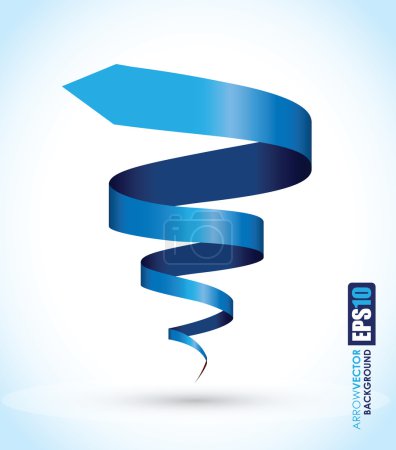 Illustration for Blue spiral background - Royalty Free Image