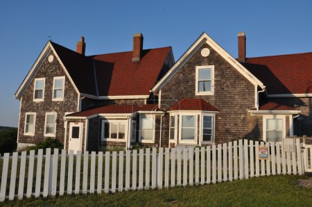 Faro Nobska en Woods Hole en Cape Cod
