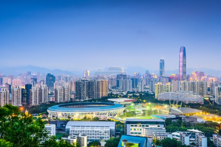 Photo for Shenzhen, China financial district skyline. - Royalty Free Image