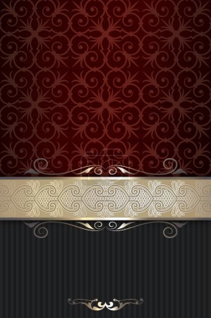 Fondo vintage con patrones anticuados
.