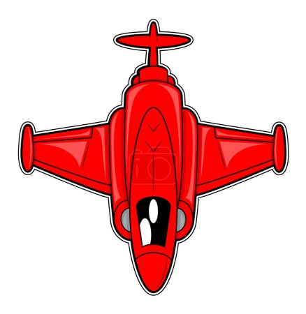 Avión de combate rojo
