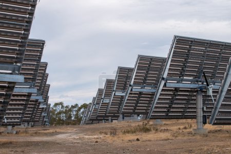 Campo de paneles solares que recogen energía
Campo de paneles solares que recogen energía