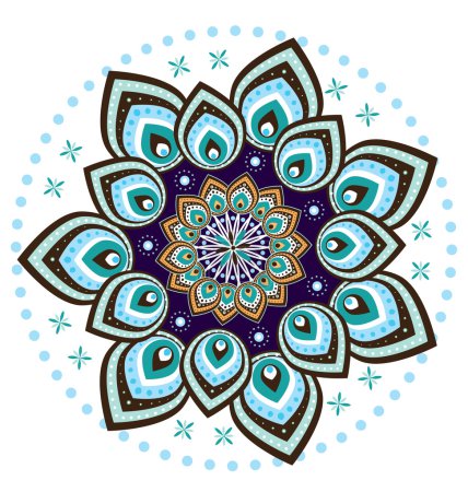 Flower pattern mandala