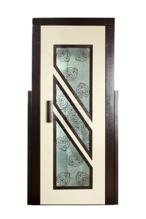 Photo for Metal elevator doors isolated - Royalty Free Image