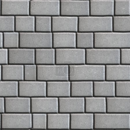 Losas de pavimentación de hormigón gris como rectángulos y cuadrados
.