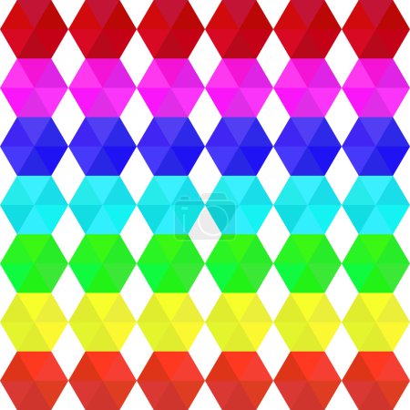 Coloridos colores geométricos sin costura del arco iris patrón
