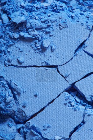 Blue eye shadow crushed texture background