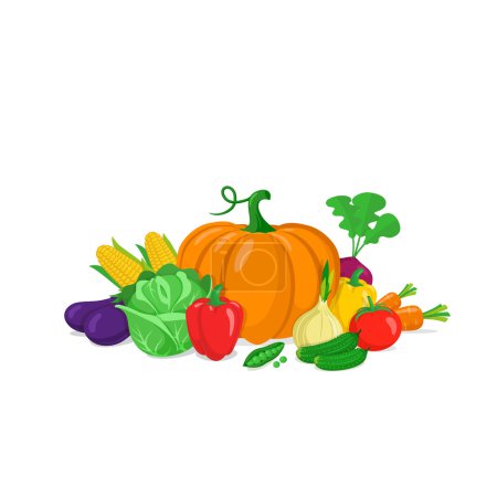 Composición colorida de verduras
.