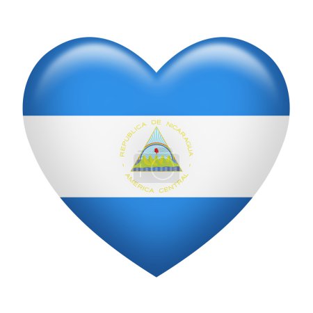 Nicaragua Insignia Forma de Corazón
