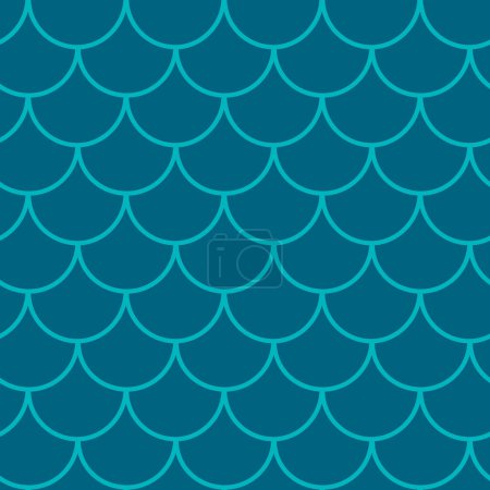 Escamas de pescado patrón sin costura. Reptil, textura de piel de dragón. Fondo de labranza para su tela, diseño textil, papel de envolver, trajes de baño o papel pintado. Cola sirena azul con escamas de pescado bajo el agua.