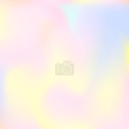 Ilustración de Fondo abstracto de malla degradada. Elegante telón de fondo holográfico con malla de gradiente. Estilo retro de los 90, 80. Plantilla gráfica iridiscente para banner, volante, diseño de portada, interfaz móvil, aplicación web. - Imagen libre de derechos