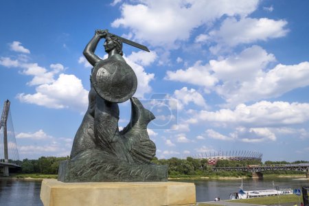 Téléchargez les photos : Sirène - symbole de Varsovie, capitale de la Pologne - en image libre de droit