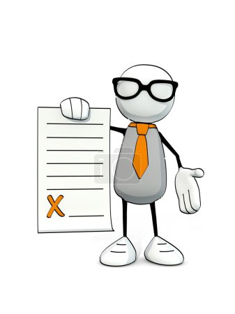 pequeño hombre incompleto con corbata y gafas y contrato
pequeño hombre incompleto con corbata y gafas y contrato