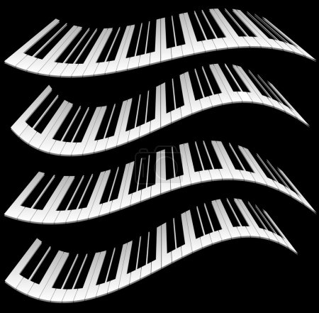 Piano keys, piano keyboards