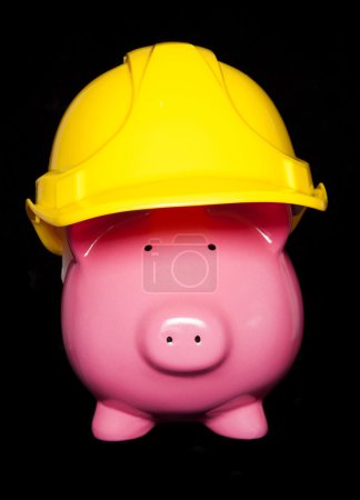 Photo for Property development piggy bank cutout - Royalty Free Image