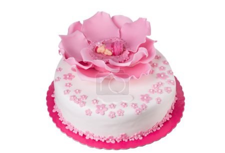 Delicioso pastel para el niño recién nacido.