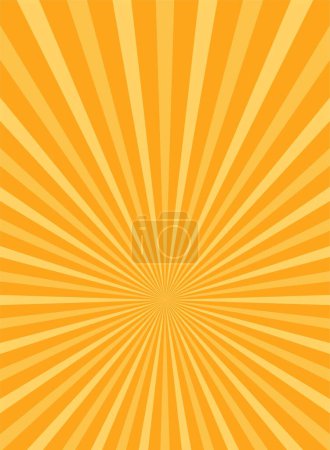 Photo for Sunlight abstract background. orange color burst background. Vector illustration. Sun beam ray sunburst pattern background. Retro bright backdrop. - Royalty Free Image