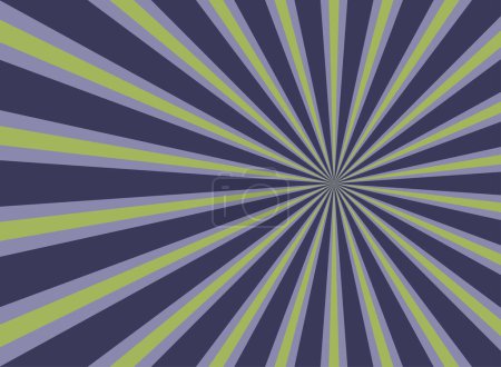 Photo for Sunlight background. Green and Purple color burst background. Fantasy Vector illustration. Magic Sun beam ray sunburst pattern background. Retro circus bright backdrop. - Royalty Free Image