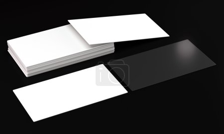Téléchargez les photos : 3d rendu d'une visite cardsl sur fond sombre. Vue en perspective
. - en image libre de droit