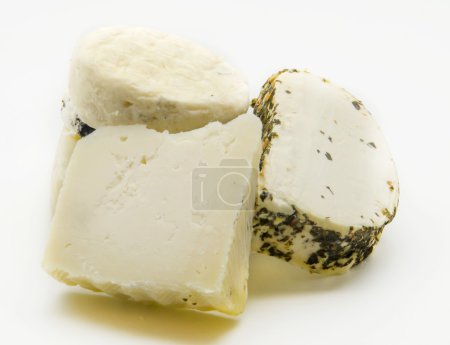 Photo for Assortment of fresh goat cheese - Royalty Free Image