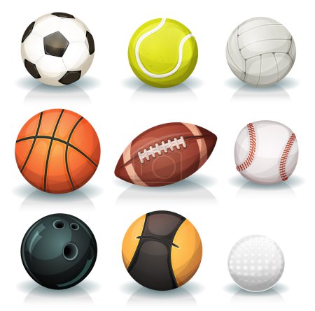 Balles de sport ensemble 