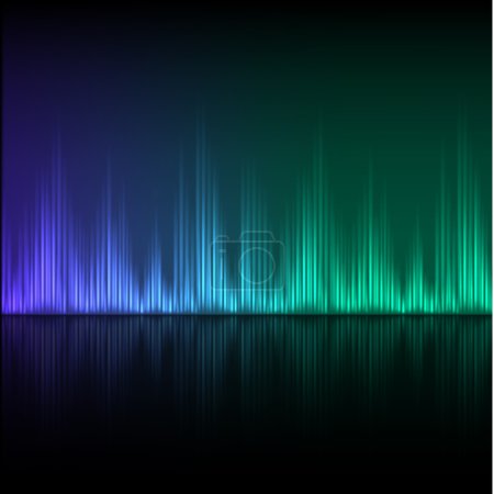 Ilustración de Fondo del ecualizador abstracto. Ola azul-verde. EPS10 vector
. - Imagen libre de derechos