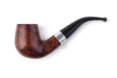 pipa de tabaco sobre un fondo blanco