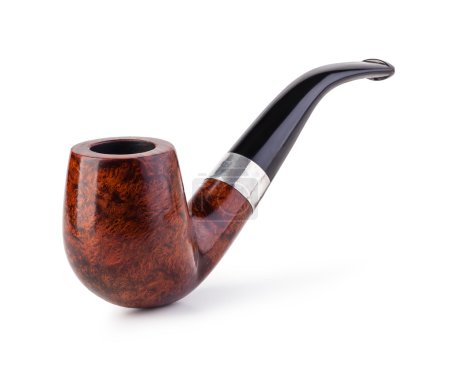pipa de tabaco sobre un fondo blanco