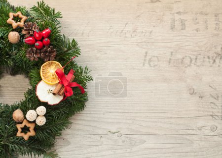 Advent wreath with red candles for the pre Christmas time